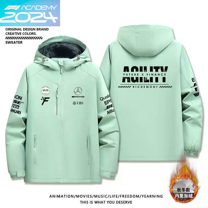 2024 Veste Polaire Mercedes-AMG Petronas Motorsport Capuche Homme